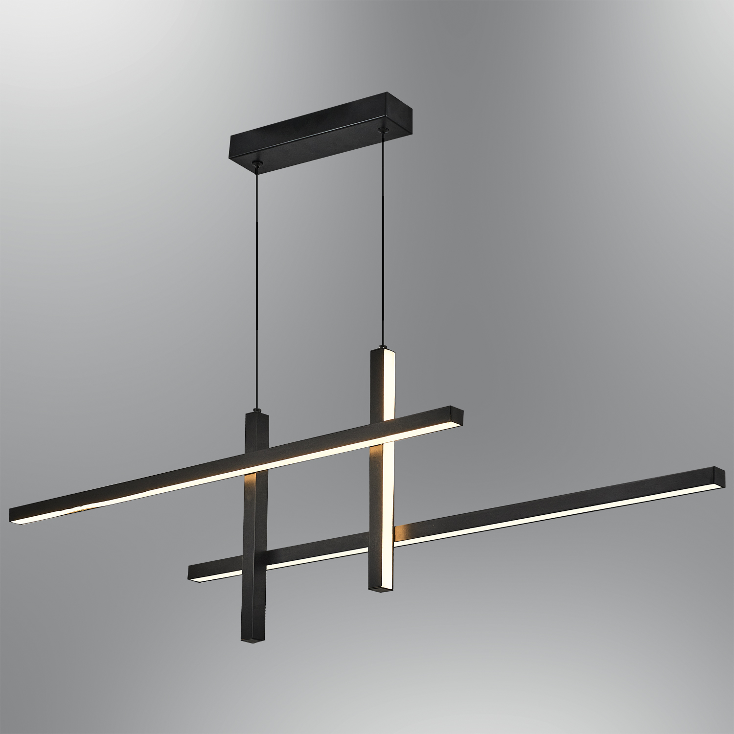 Sarı-Siyah Akrilik LED Avize 105x120 cm Sarı-Siyah Akrilik LED Avize 105x120 cm