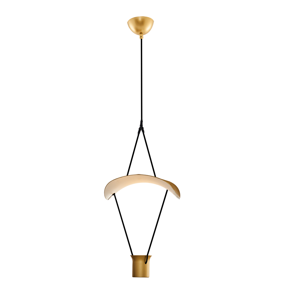 Beyaz-Sarı Akrilik LED Avize 25x120 cm (Beyaz / Sarı / Siyah) — görsel 3