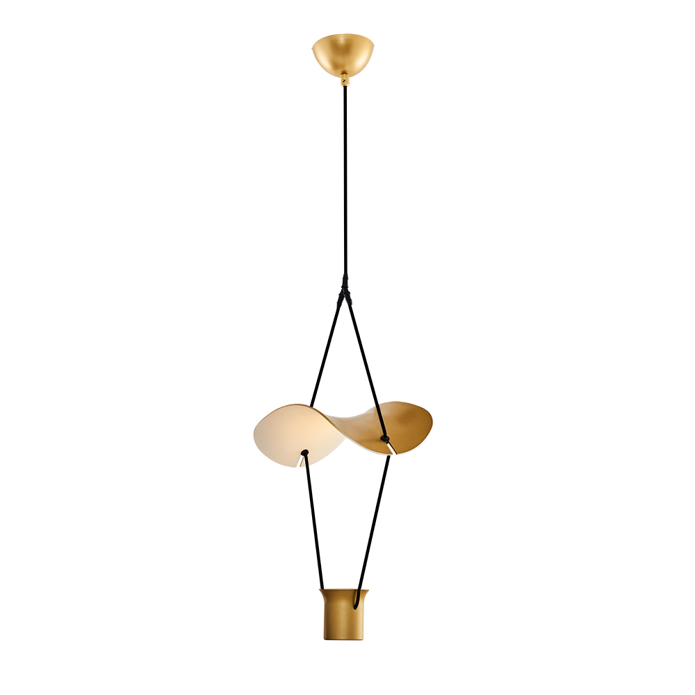 Beyaz-Sarı Akrilik LED Avize 25x120 cm (Beyaz / Sarı / Siyah) — görsel 4