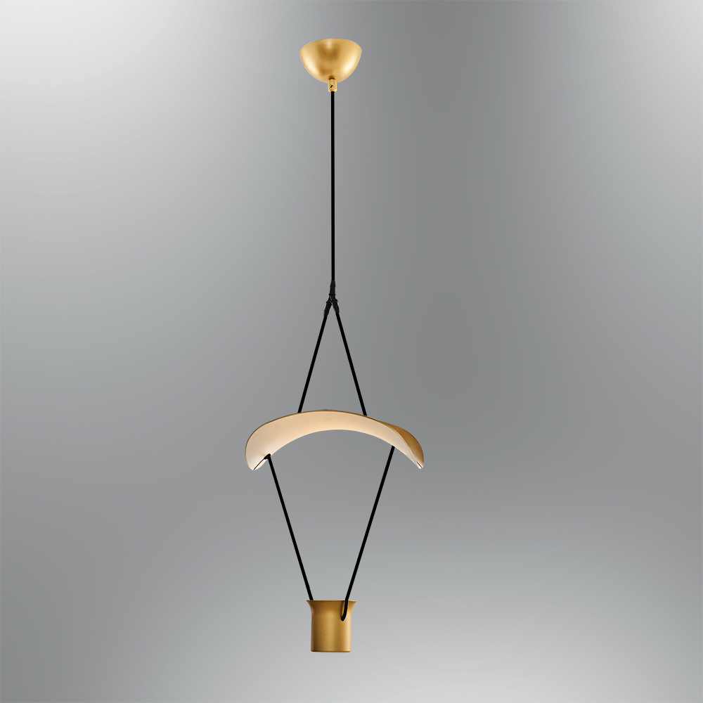 Beyaz-Sarı Akrilik LED Avize 25x120 cm (Beyaz / Sarı / Siyah) — görsel 7