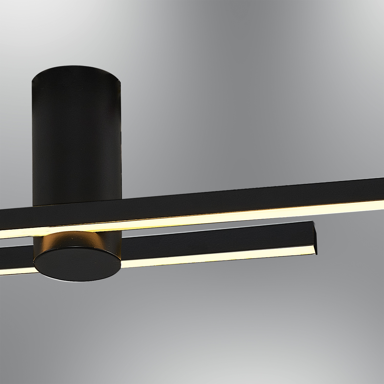 Sarı-Siyah Akrilik LED Plafonyer 120x18 cm (32w) — görsel 4