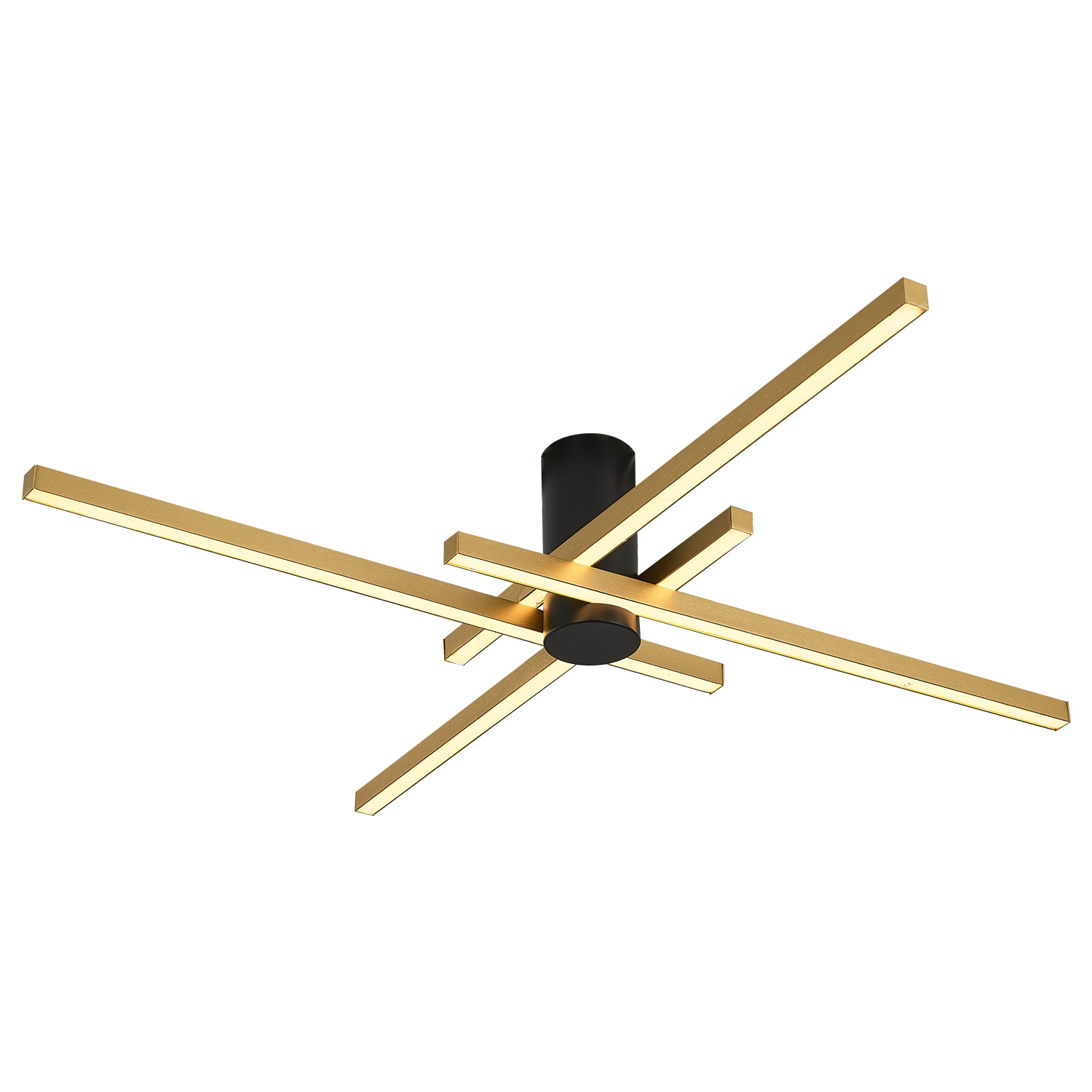 Sarı-Siyah Akrilik LED Plafonyer 120x18 cm (64w) — görsel 3