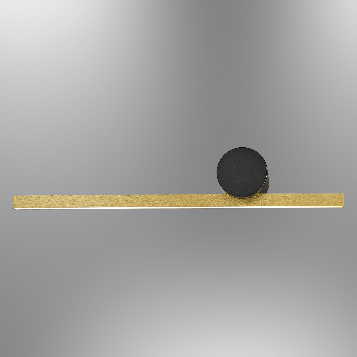 Sarı-Siyah Akrilik LED Aplik 50x9 cm