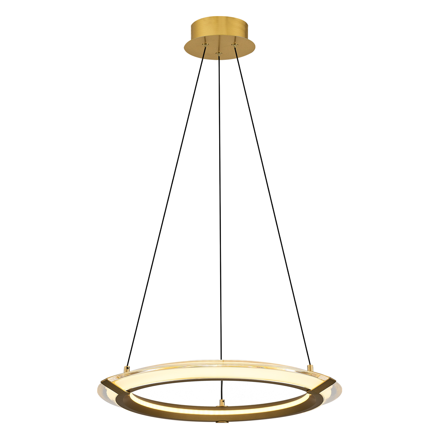 Sarı-Kahve Akrilik LED Avize 40x120 cm (35w) — görsel 2