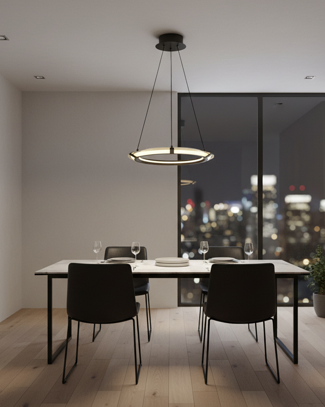 Sarı-Kahve Akrilik LED Avize 40x120 cm (35w) — görsel 6