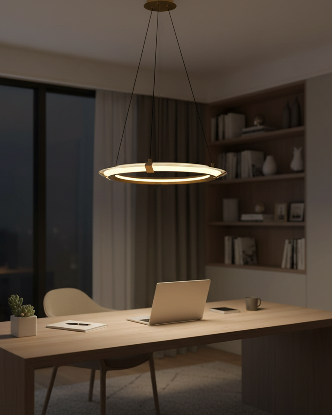 Sarı-Kahve Akrilik LED Avize 40x120 cm (35w) — görsel 7