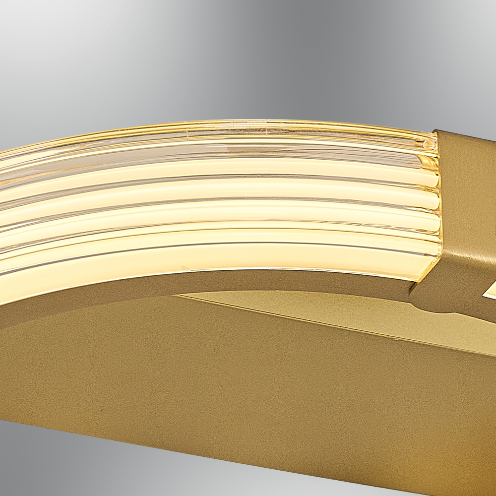 Sarı-Kahve Akrilik LED Plafonyer 45x9 cm — görsel 3