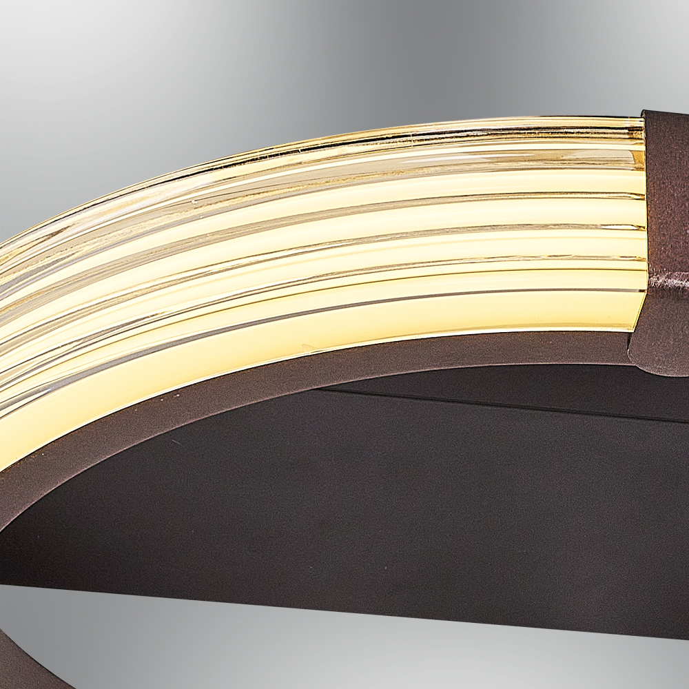 Sarı-Kahve Akrilik LED Plafonyer 45x9 cm — görsel 5