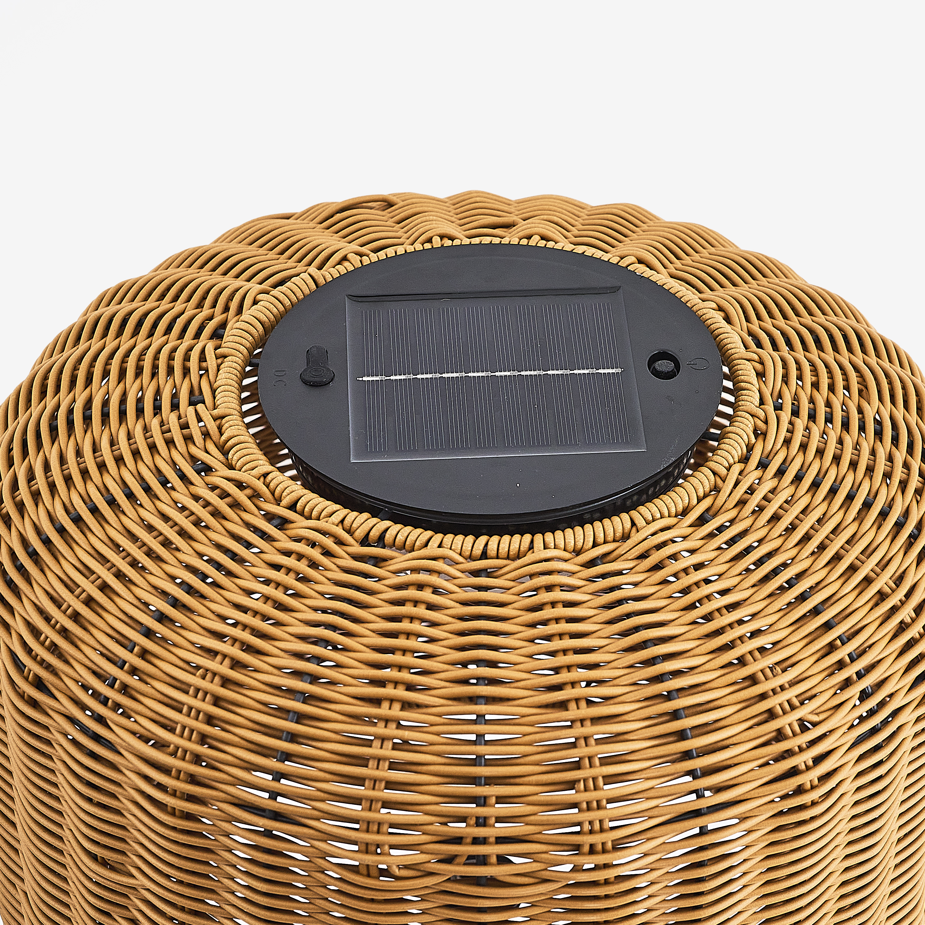 Bambu Hasır LED Solar Bahçe Armatürü 35x53 cm