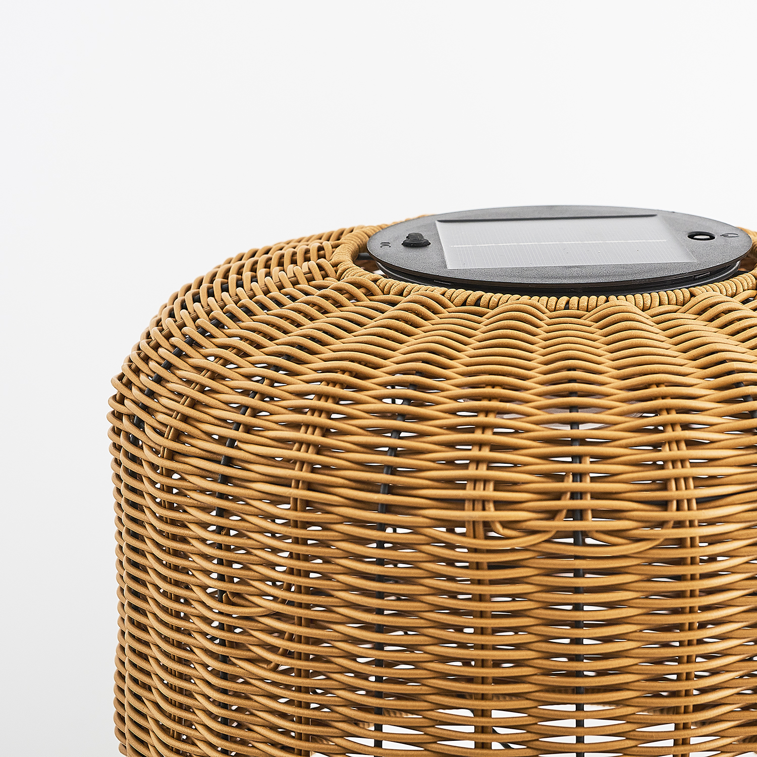 Bambu Hasır LED Solar Bahçe Armatürü 35x53 cm