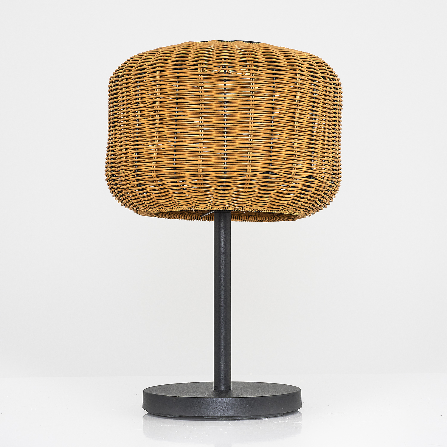 Bambú Ratán LED Solar Jardín Luminaria 35x53 cm