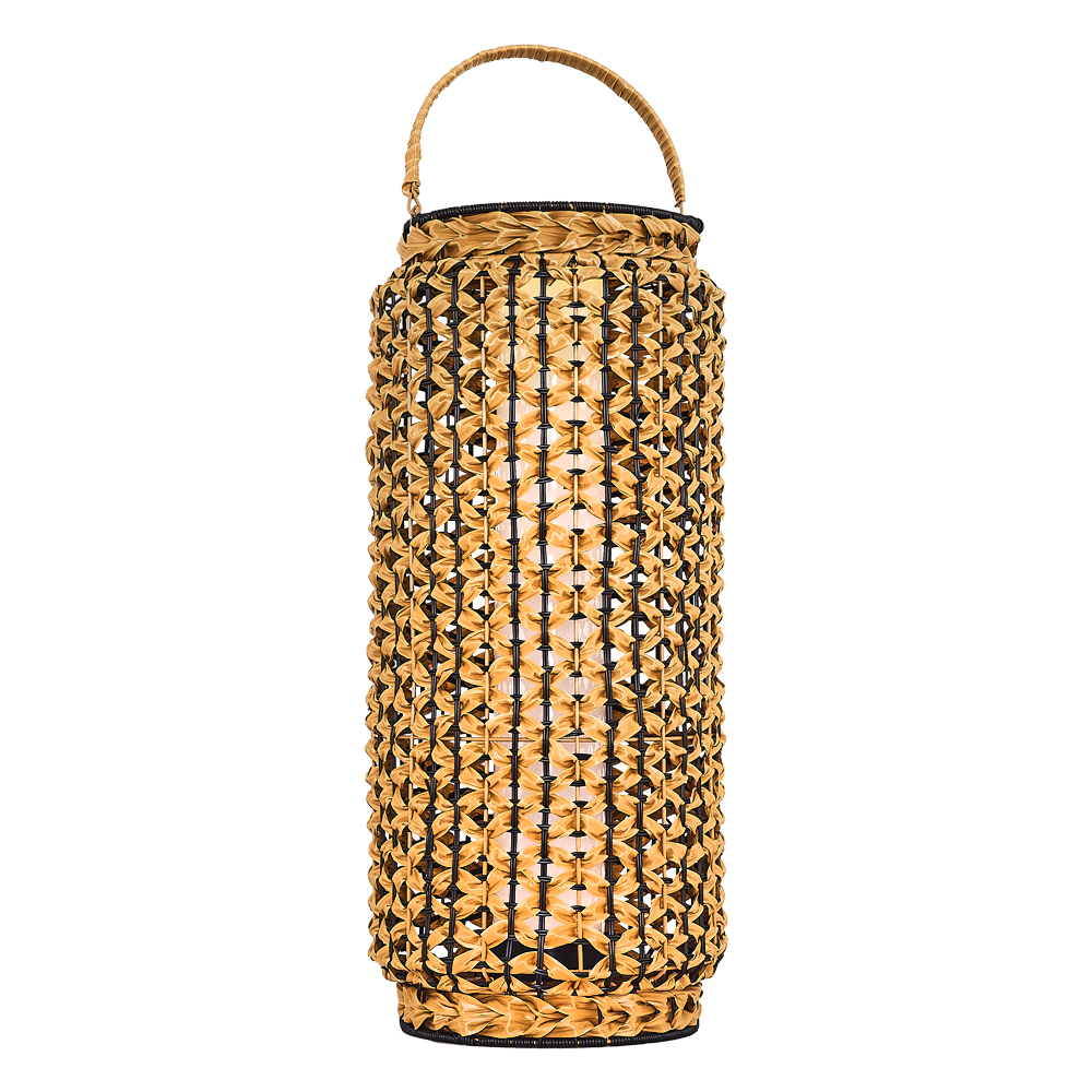 Bambu Hasır LED Solar Bahçe Armatürü 31x74 cm — görsel 7