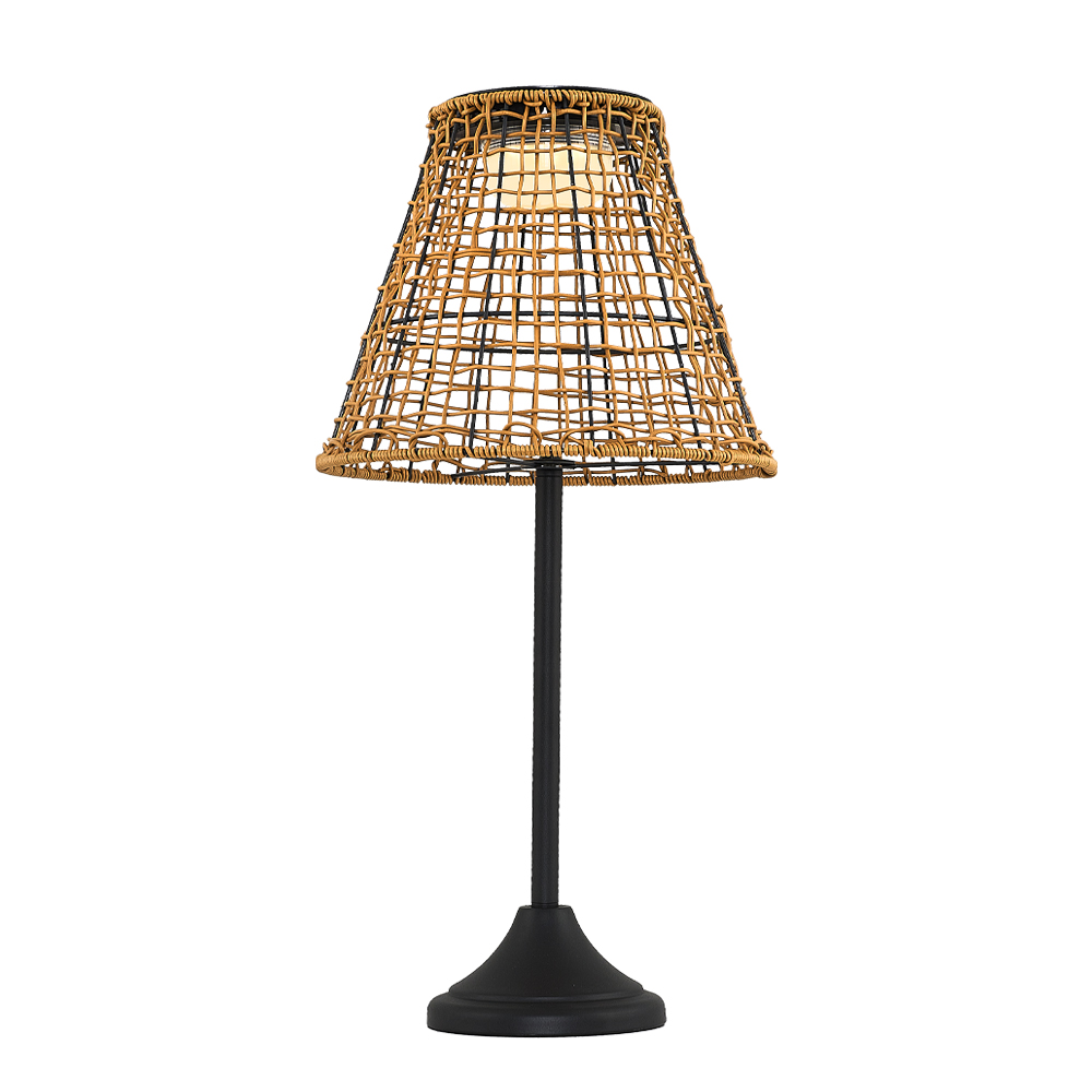 Bambu Hasır LED Solar Bahçe Armatürü 32x64 cm — görsel 6