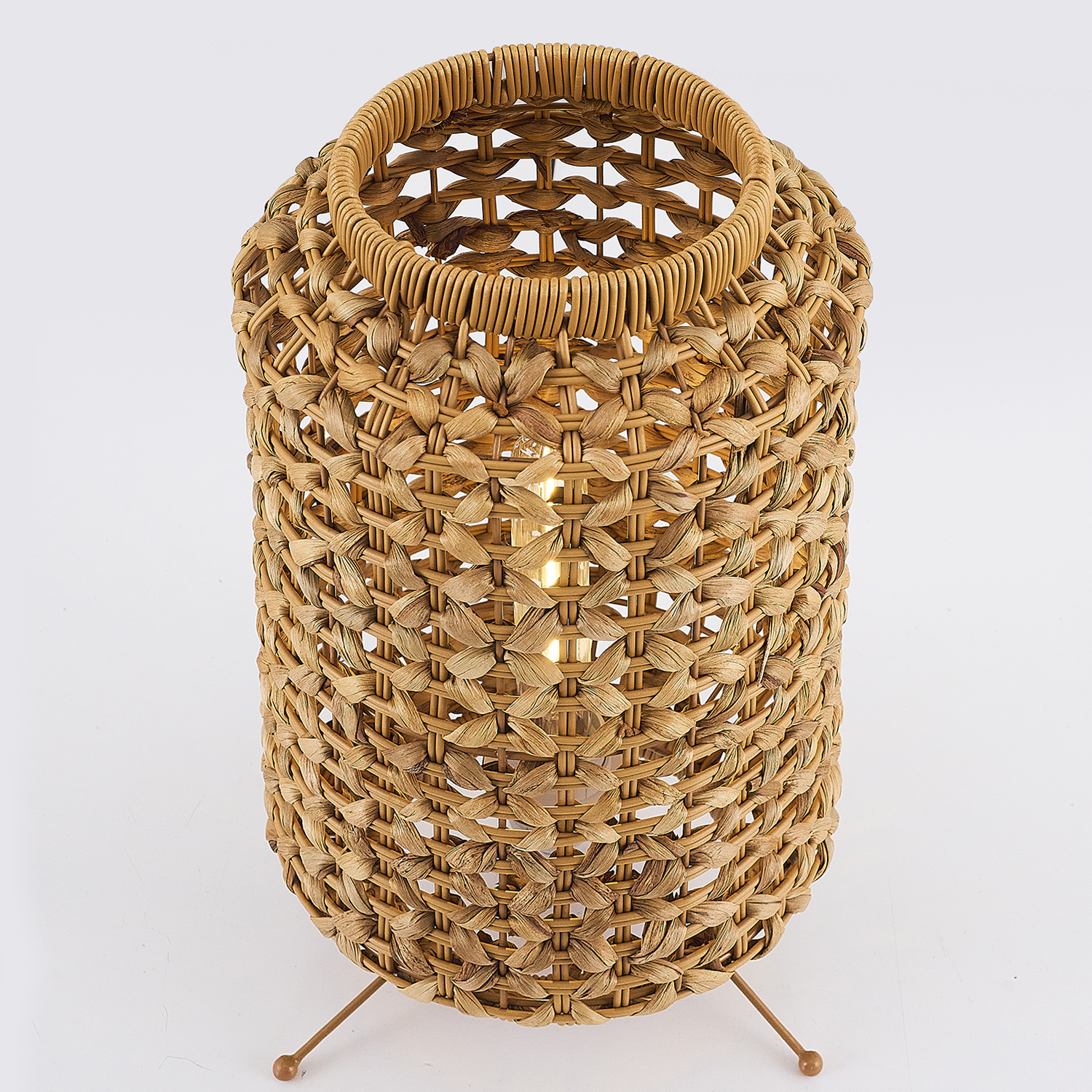 1 Kollu Bambu Hasır Avize 22x38 cm — görsel 6
