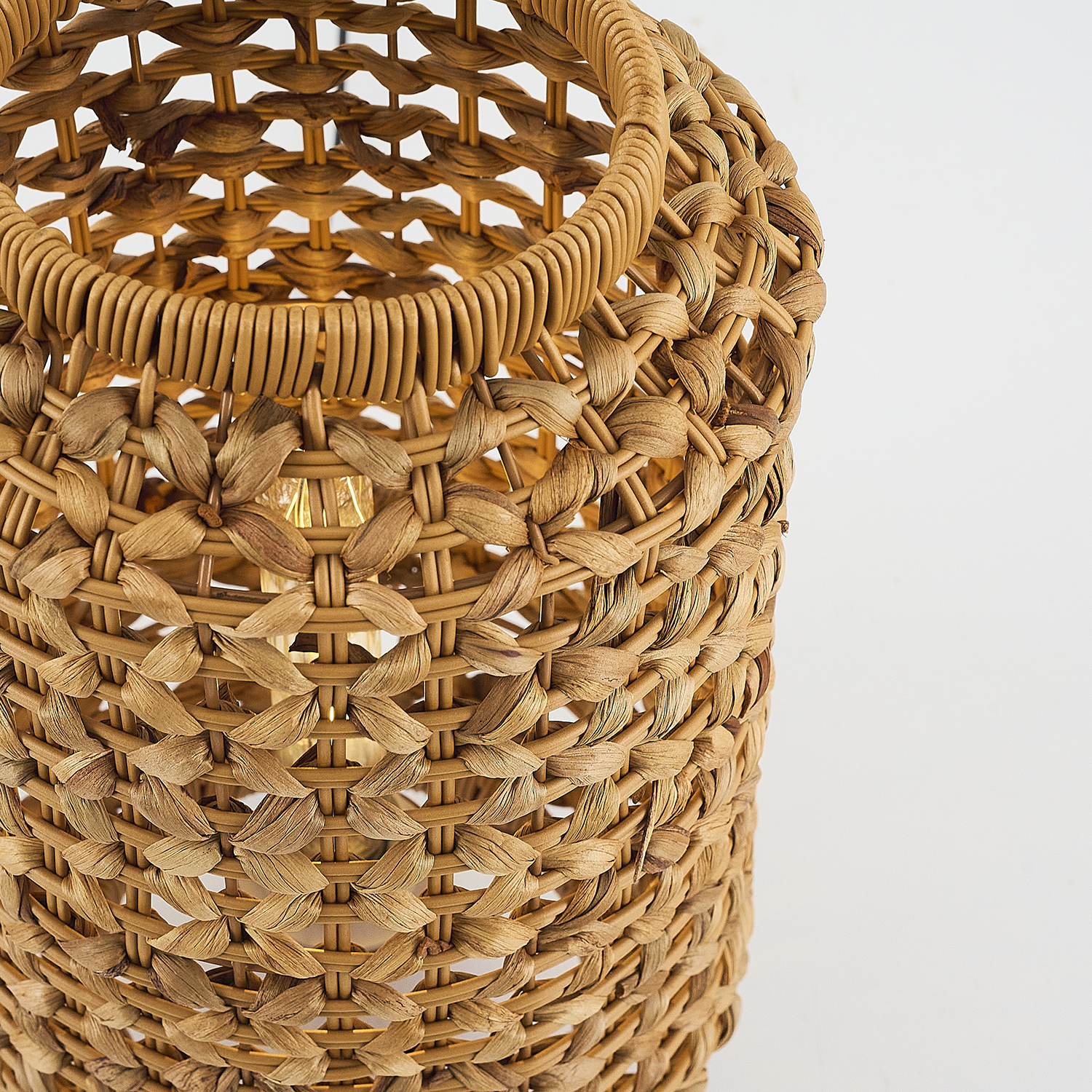 1 Kollu Bambu Hasır Avize 22x38 cm — görsel 7