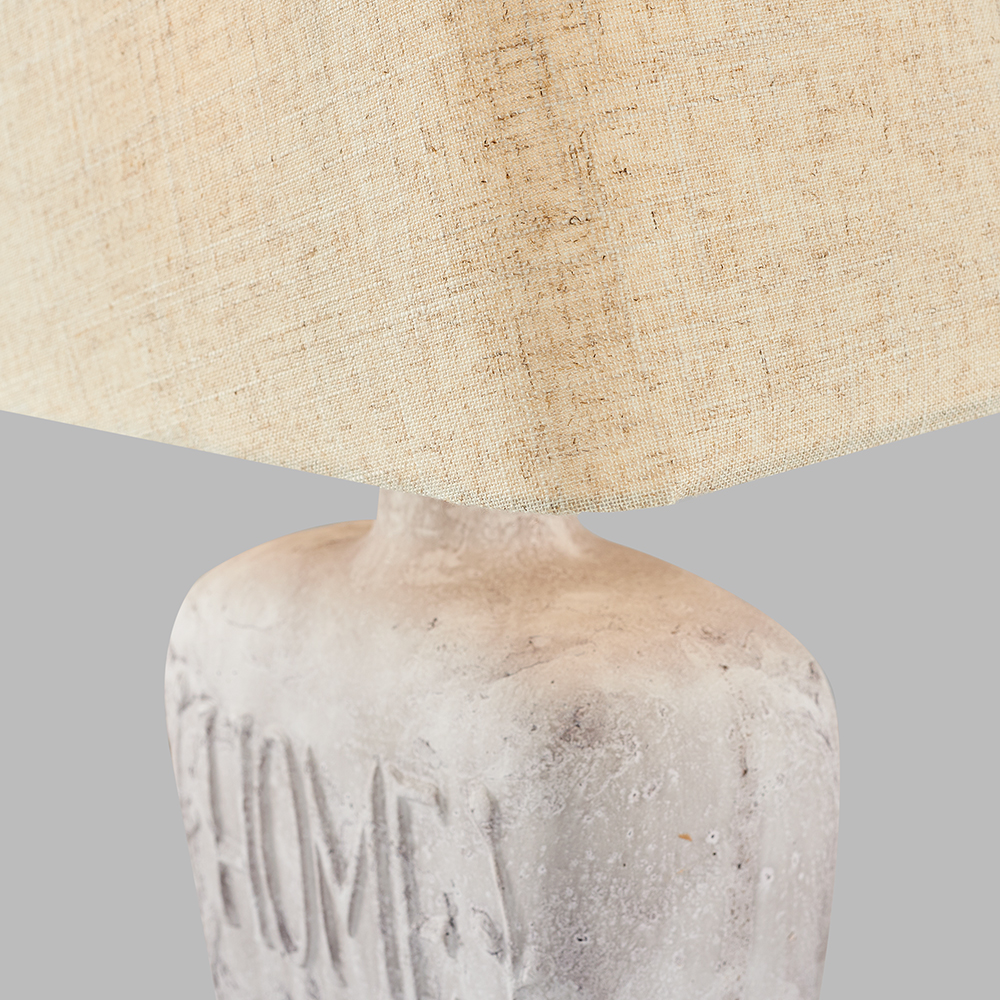 1 Kollu Beyaz-Gri PVC Masa Lambası 18x42 cm 1 Kollu Beyaz-Gri PVC Masa Lambası 18x42 cm