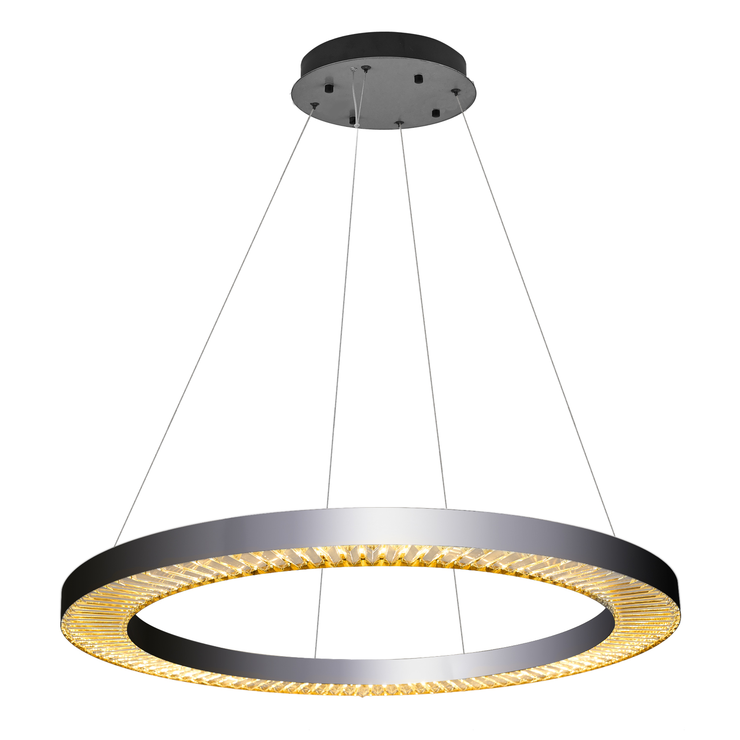 Platin Cam LED Avize 100x160 cm — görsel 2