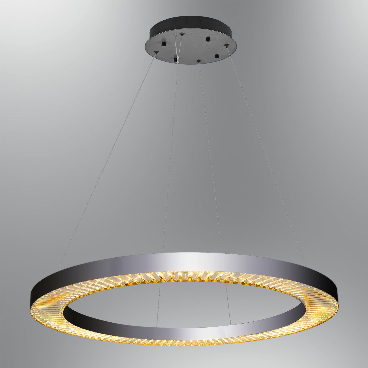 Platin Cam LED Avize 100x160 cm — görsel 3