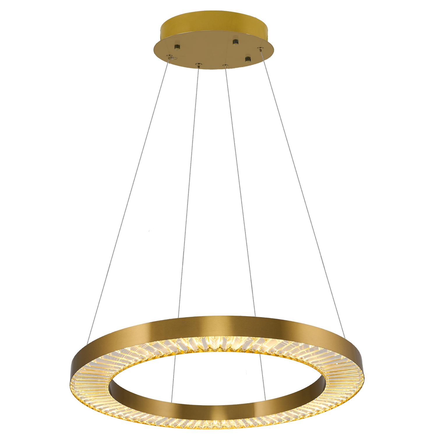 Eskitme-Platin Cam LED Avize 80x120 cm — görsel 2
