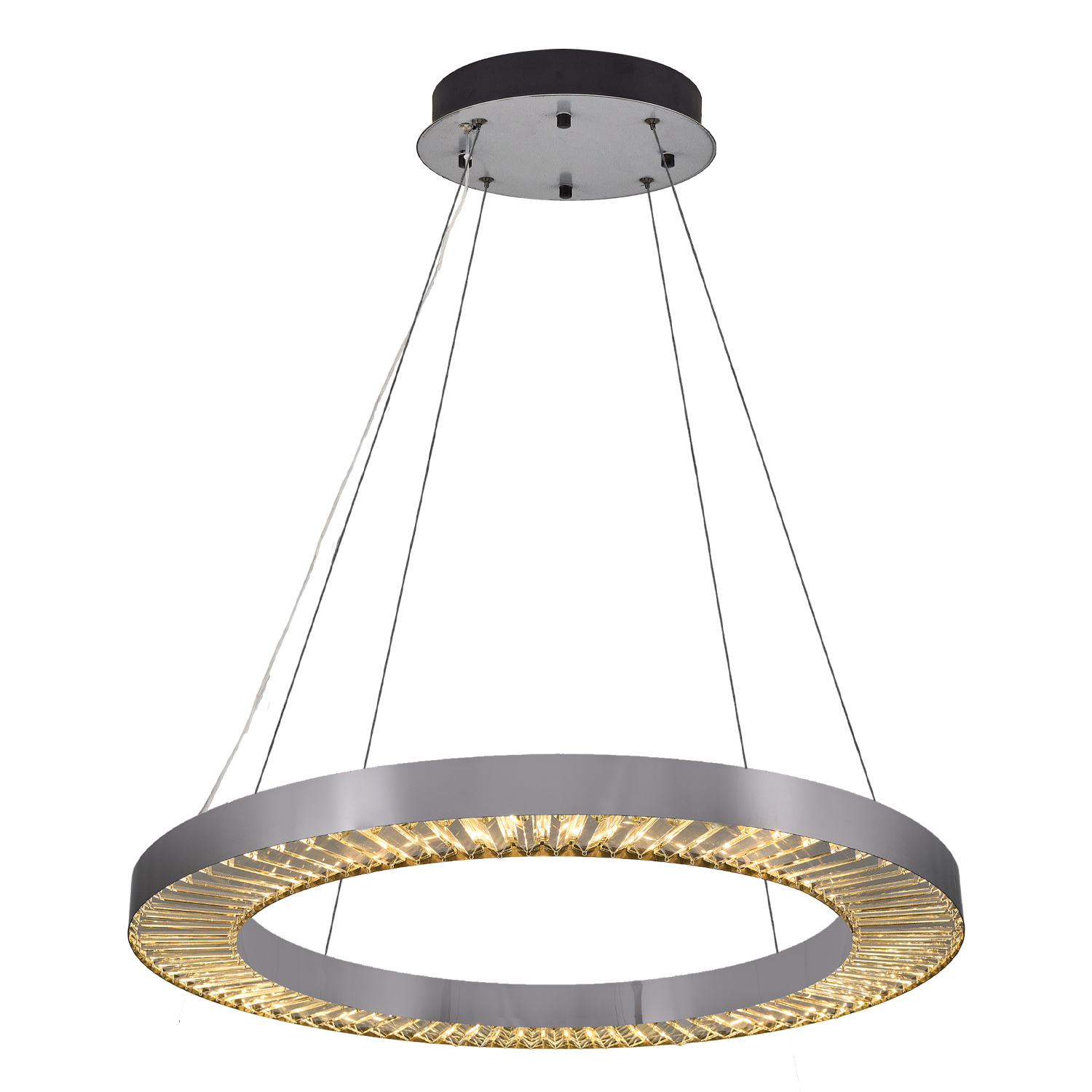 Eskitme-Platin Cam LED Avize 80x120 cm — görsel 3