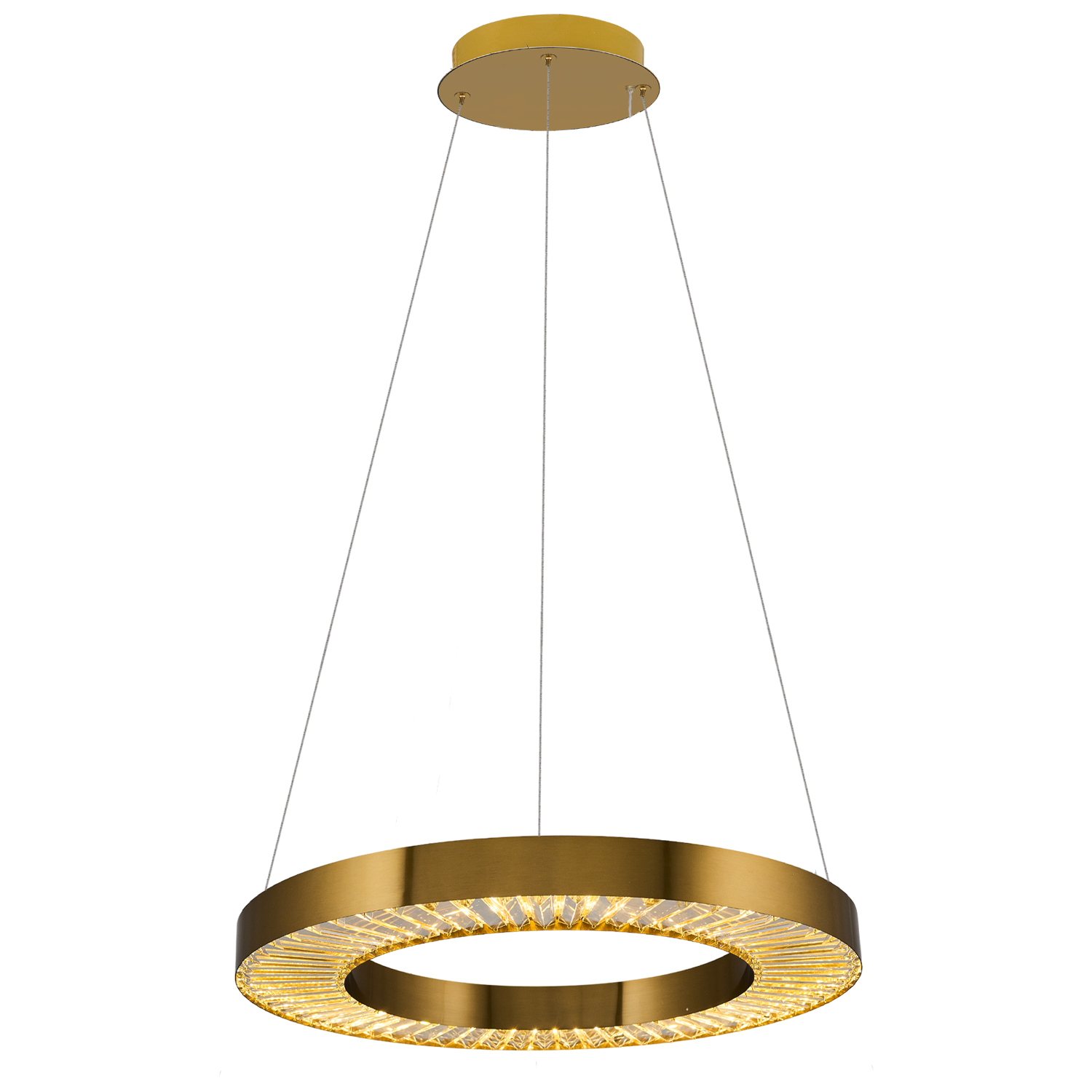 Eskitme-Platin Cam LED Avize 60x120 cm — görsel 2
