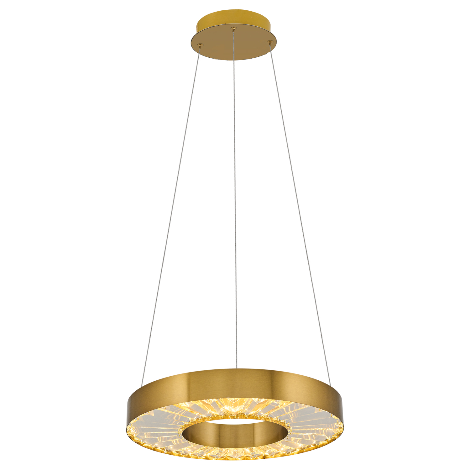Eskitme-Platin Cam LED Avize 40x120 cm (35w) — görsel 2