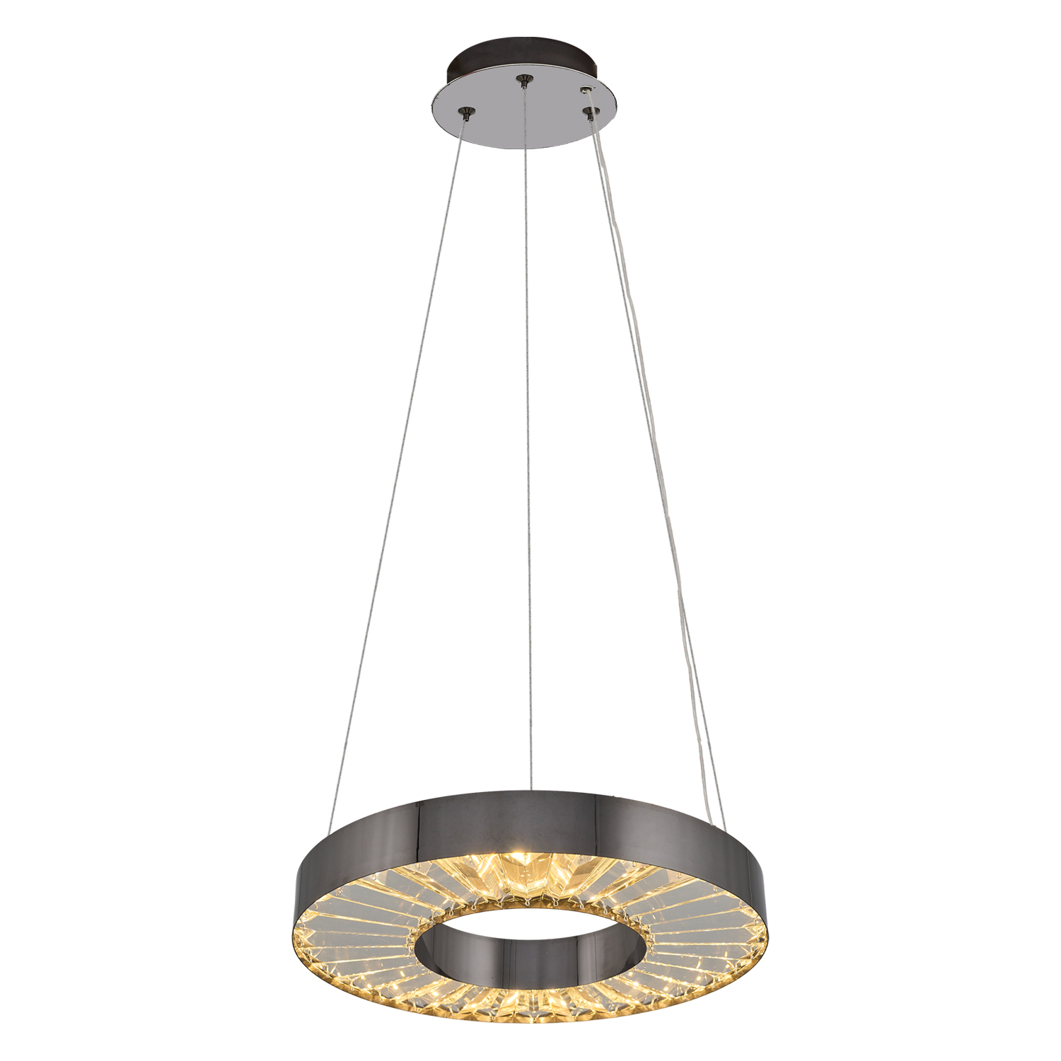 Eskitme-Platin Cam LED Avize 40x120 cm (35w) — görsel 3