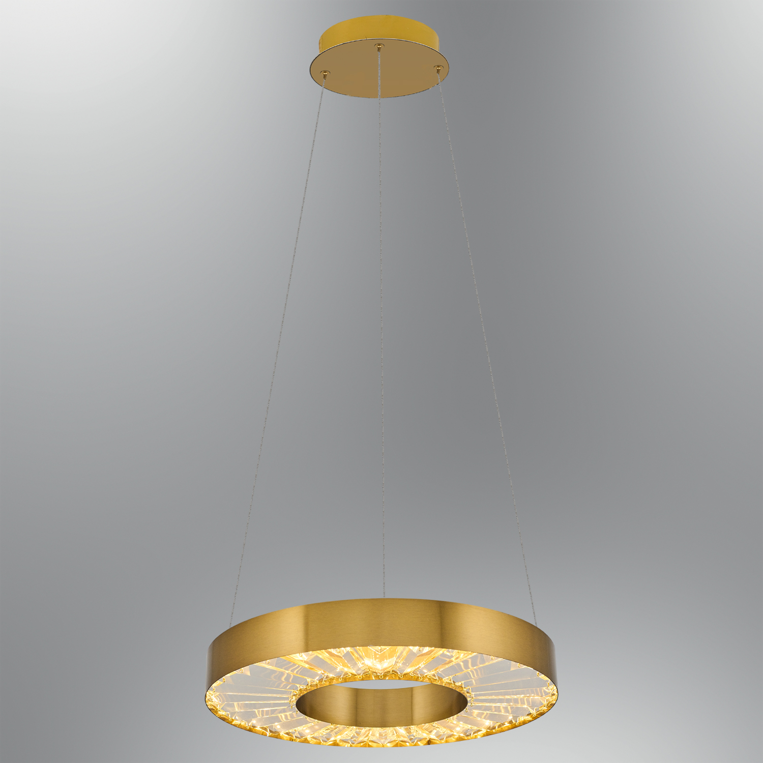 Eskitme-Platin Cam LED Avize 40x120 cm (35w) — görsel 4