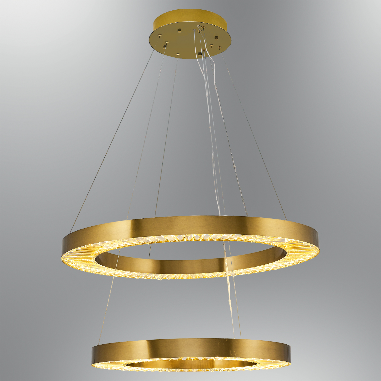 Antik-Platin Glas LED Kronleuchter 80x160 cm Eskitme-Platin Cam LED Avize 80x160 cm