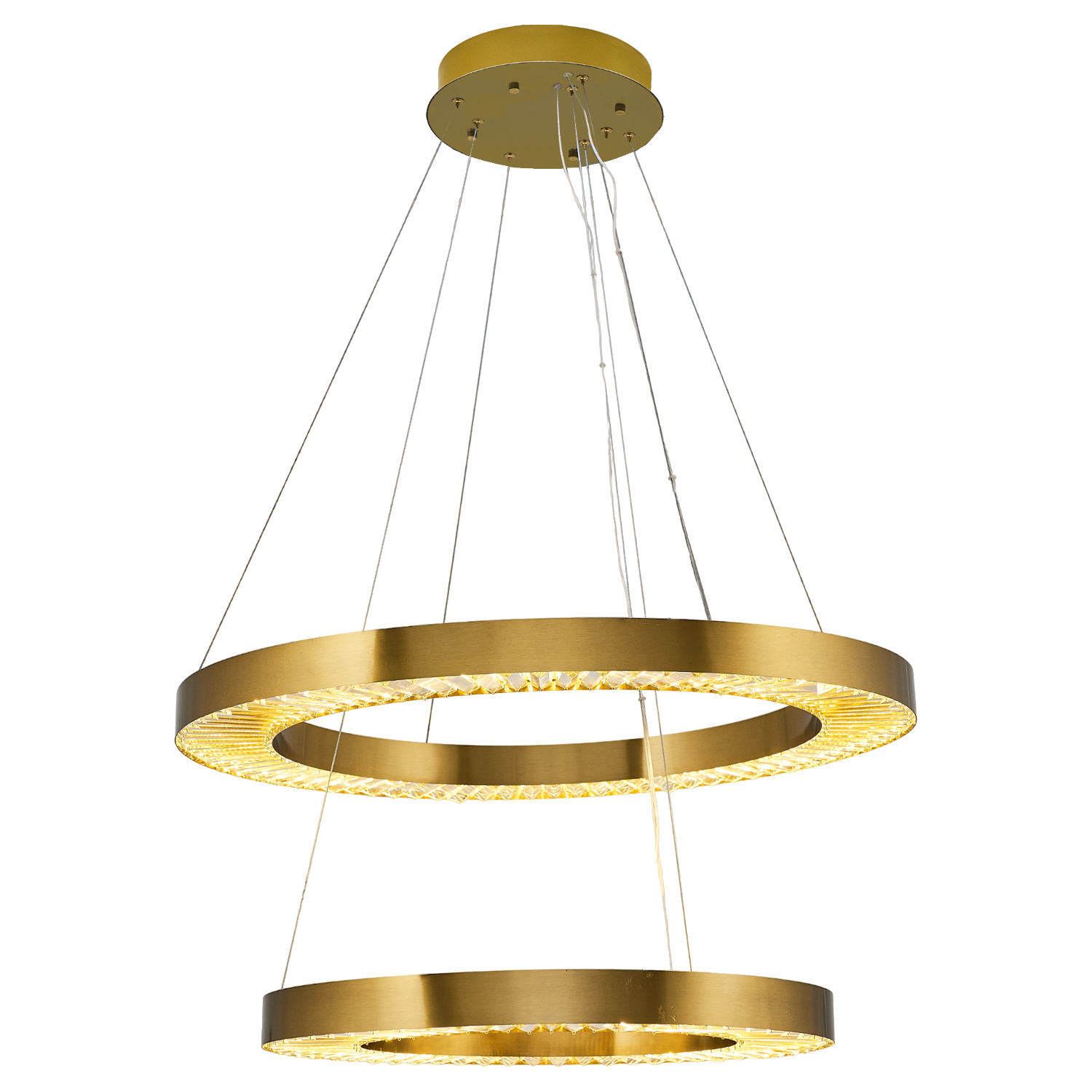 Eskitme-Platin Cam LED Avize 80x160 cm — görsel 3