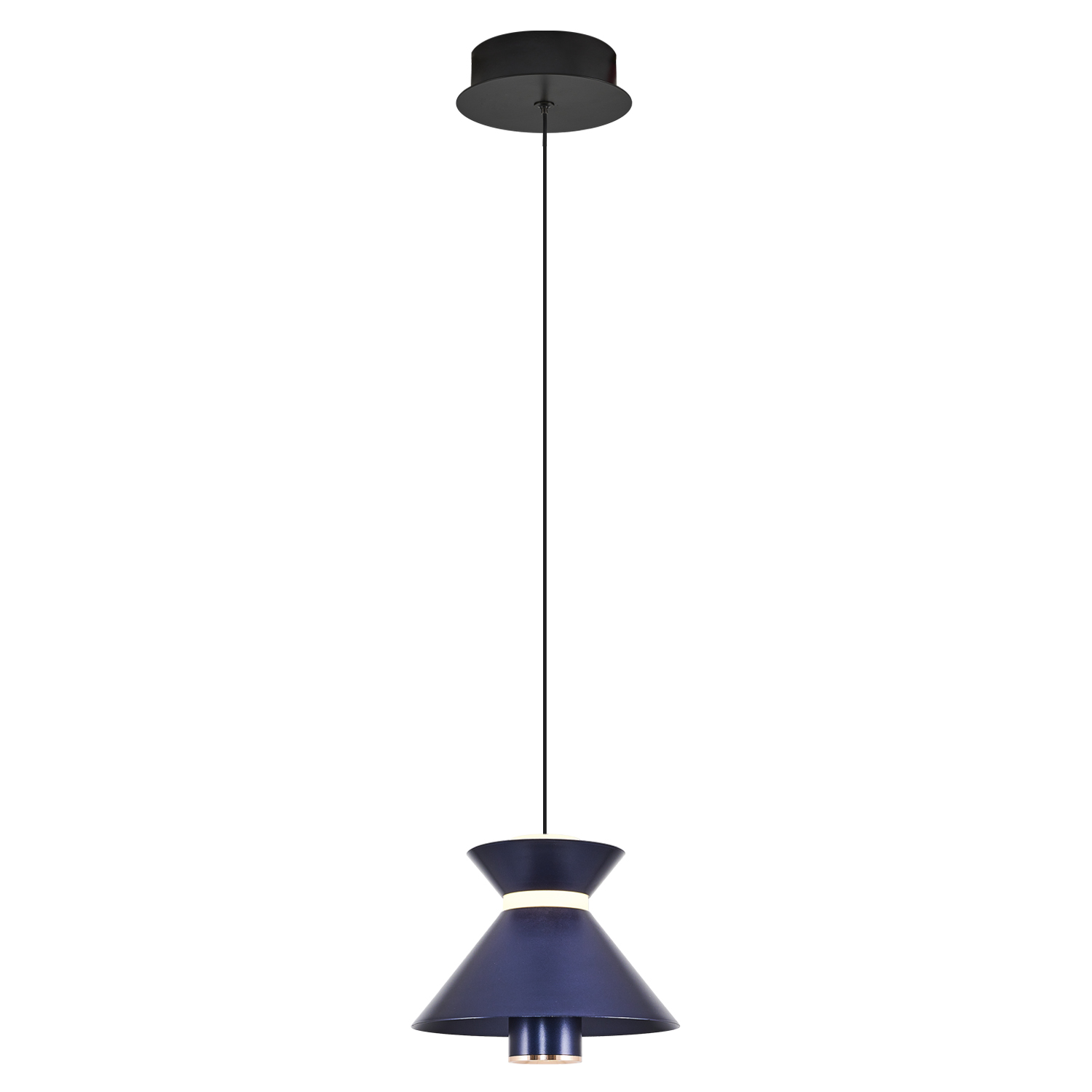 Beyaz-Kahve Akrilik LED Avize 18x120 cm — görsel 6