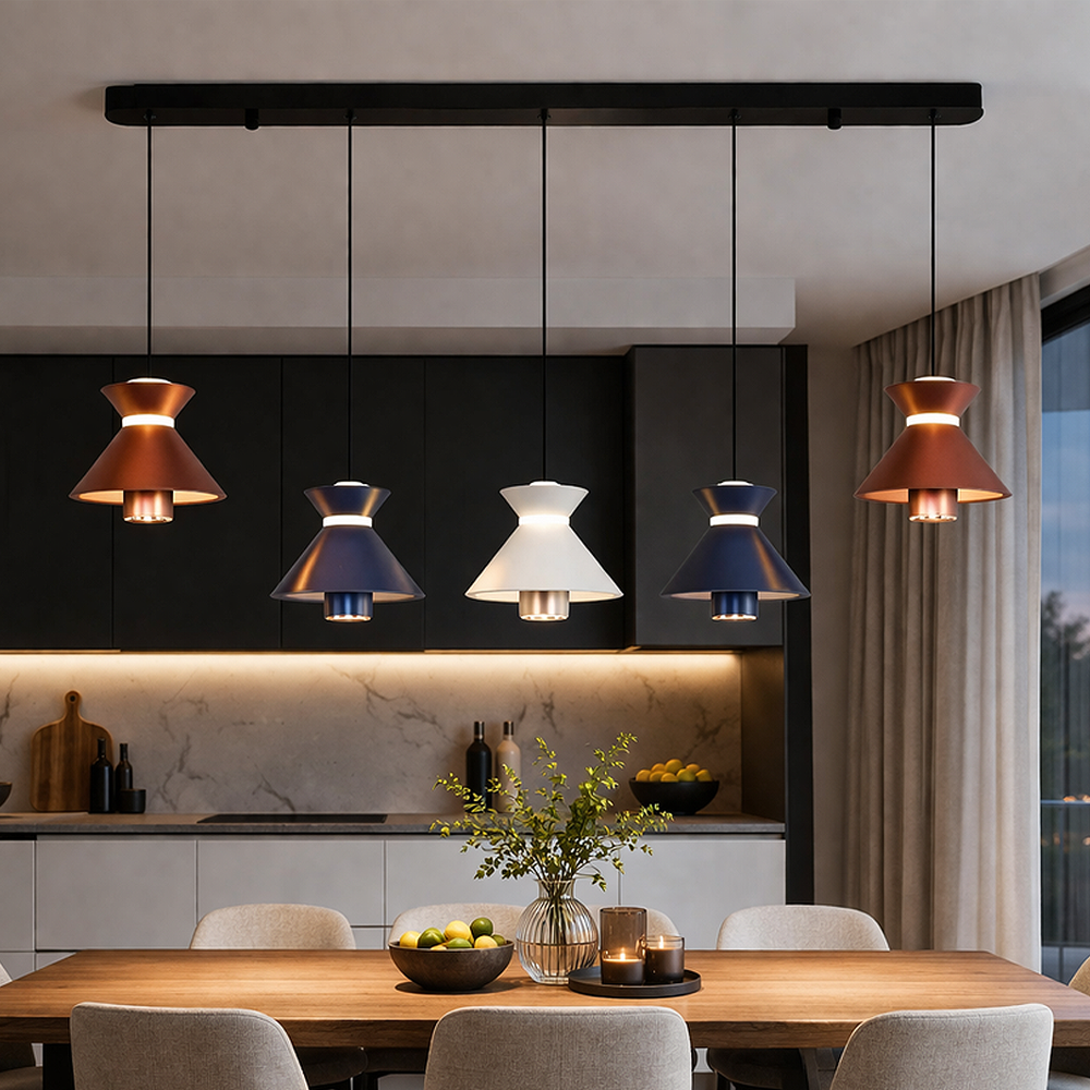 Karışık-Rose gold Akrilik LED Avize 95x120 cm — görsel 4