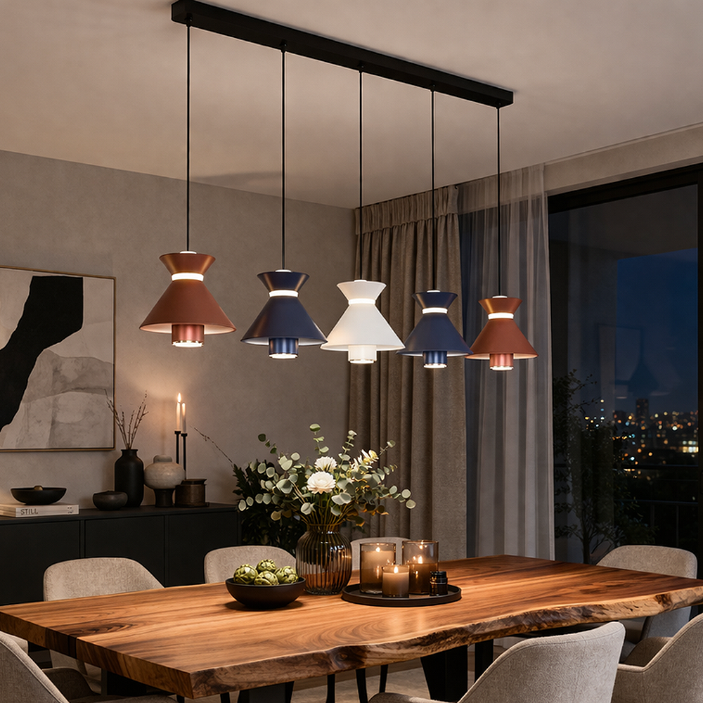 Karışık-Rose gold Akrilik LED Avize 95x120 cm — görsel 5