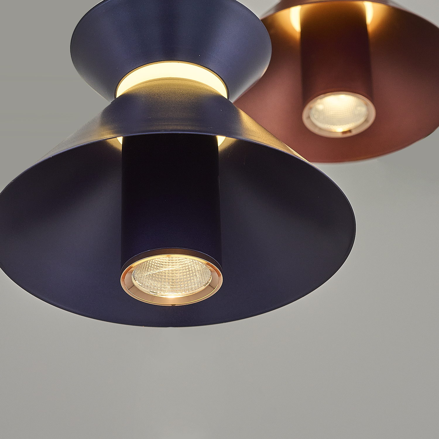 Karışık-Rose gold Akrilik LED Avize 50x120 cm — görsel 3