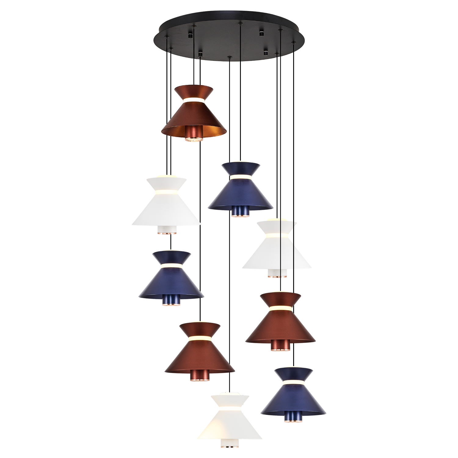 Karışık-Rose gold Akrilik LED Avize 55x160 cm — görsel 2