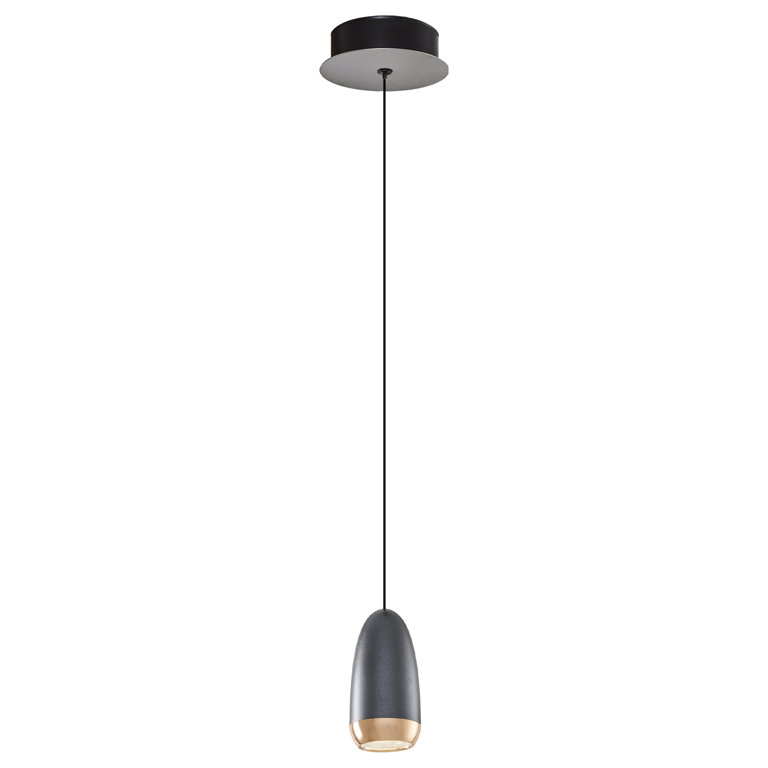 Kahve-Gri Akrilik LED Avize 6x120 cm — görsel 3