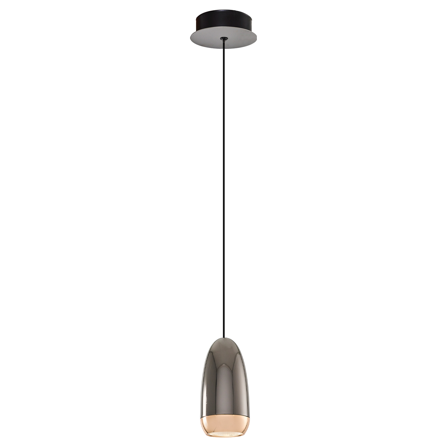 Kahve-Gri Akrilik LED Avize 6x120 cm — görsel 4