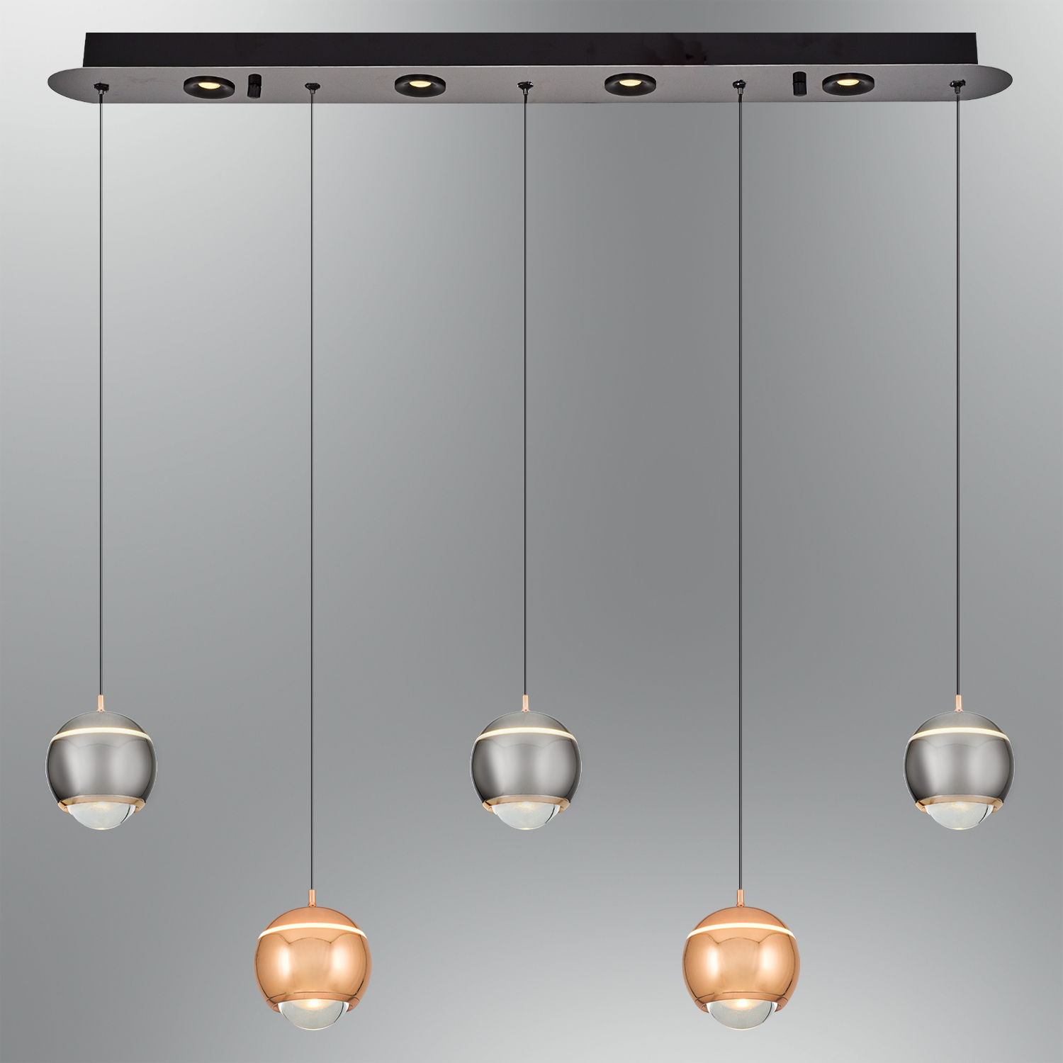 Beyaz-kahve-karışık-Sarı-platin-karışık Akrilik LED Avize 90x120 cm — görsel 4