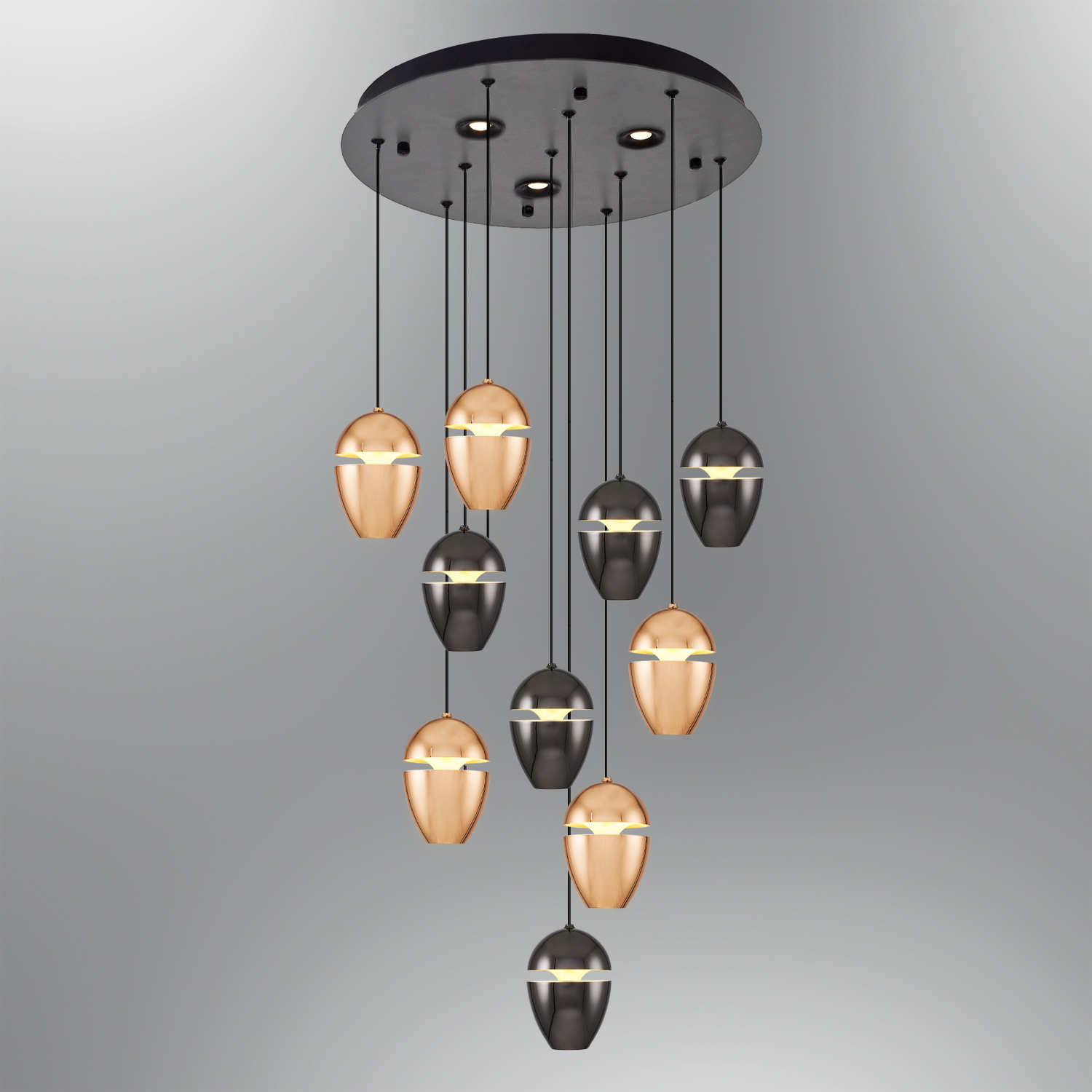 Blanco-marrón-mixto Acrílico LED Lámpara de Araña 40x120 cm Beyaz-kahve-karışık Akrilik LED Avize 40x120 cm