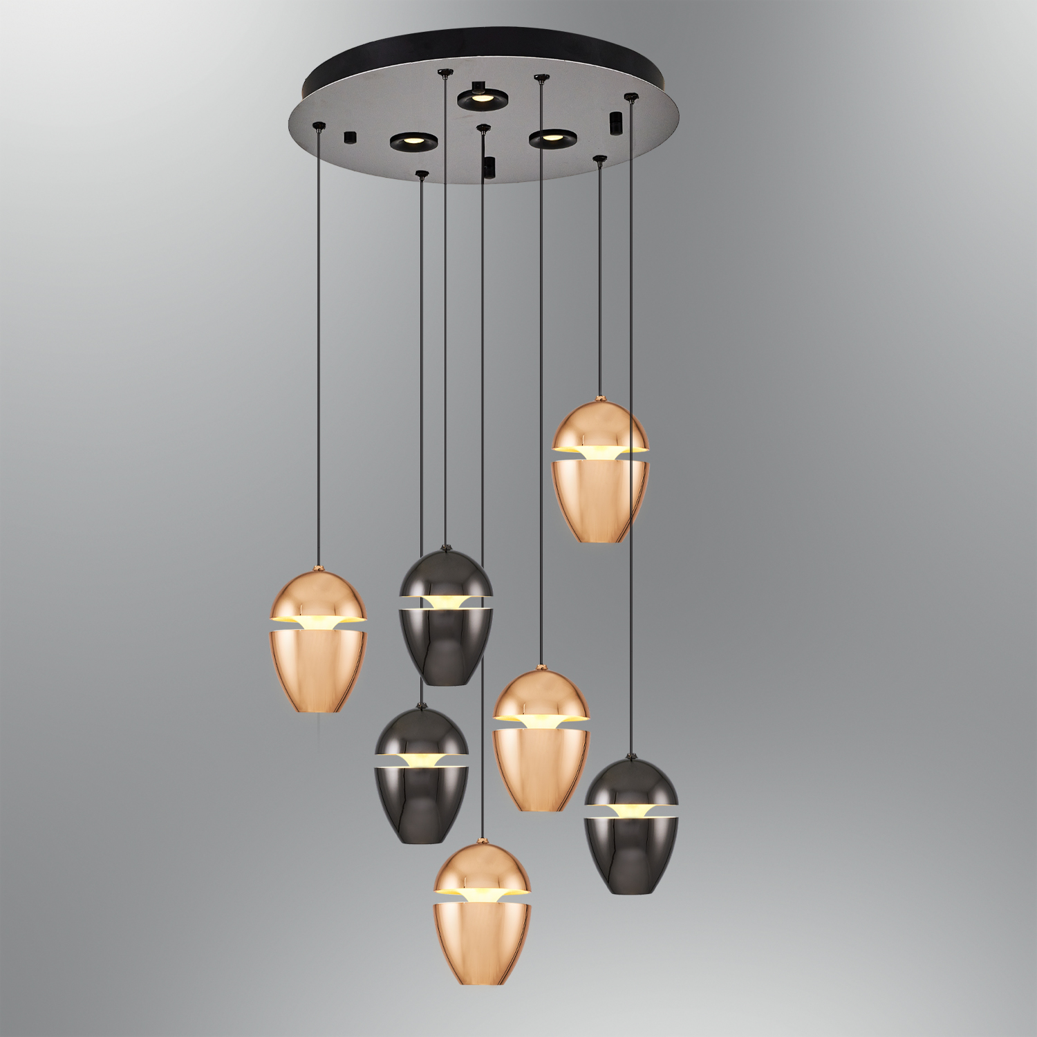أبيض-بني-مختلط أكريليك LED ثريا 30x120 cm Beyaz-kahve-karışık Akrilik LED Avize 30x120 cm