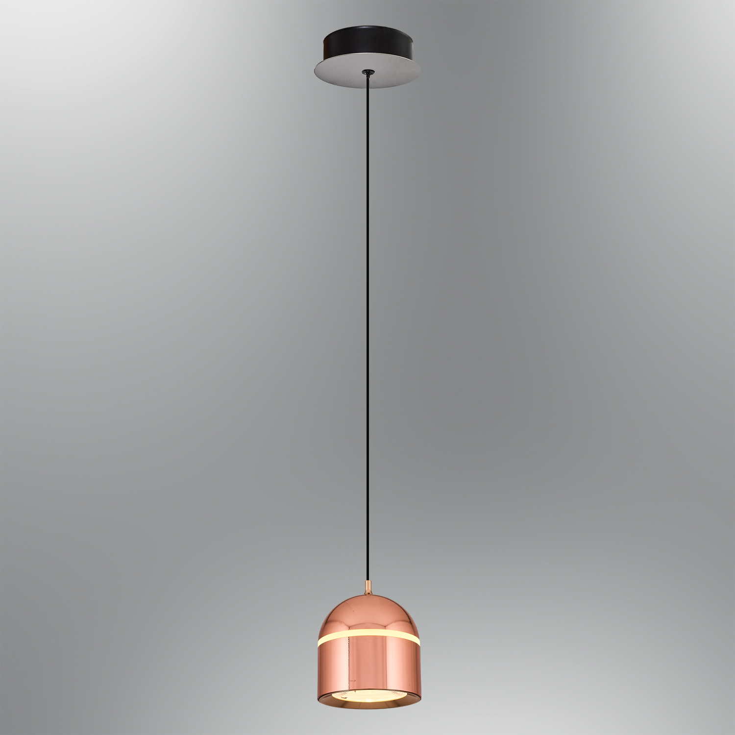 Коричневая-Розовое золото золотая Акриловая LED Люстра 10x120 cm Kahve-Rose gold Akrilik LED Avize 10x120 cm