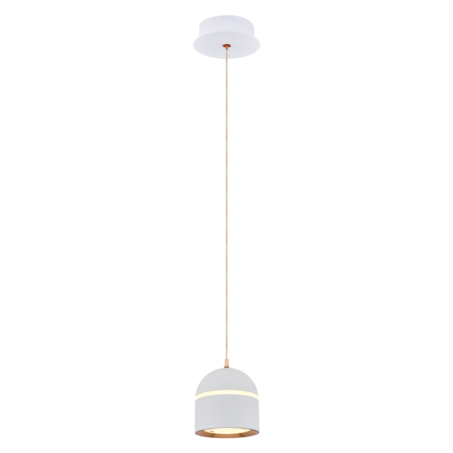 Kahve-Rose gold Akrilik LED Avize 10x120 cm — görsel 2