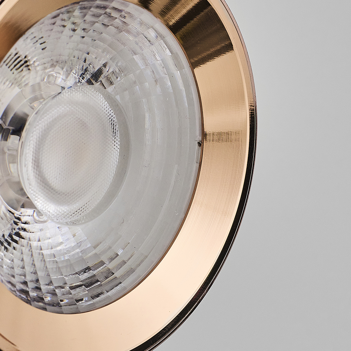 Kahve-Rose gold Akrilik LED Avize 10x120 cm — görsel 4