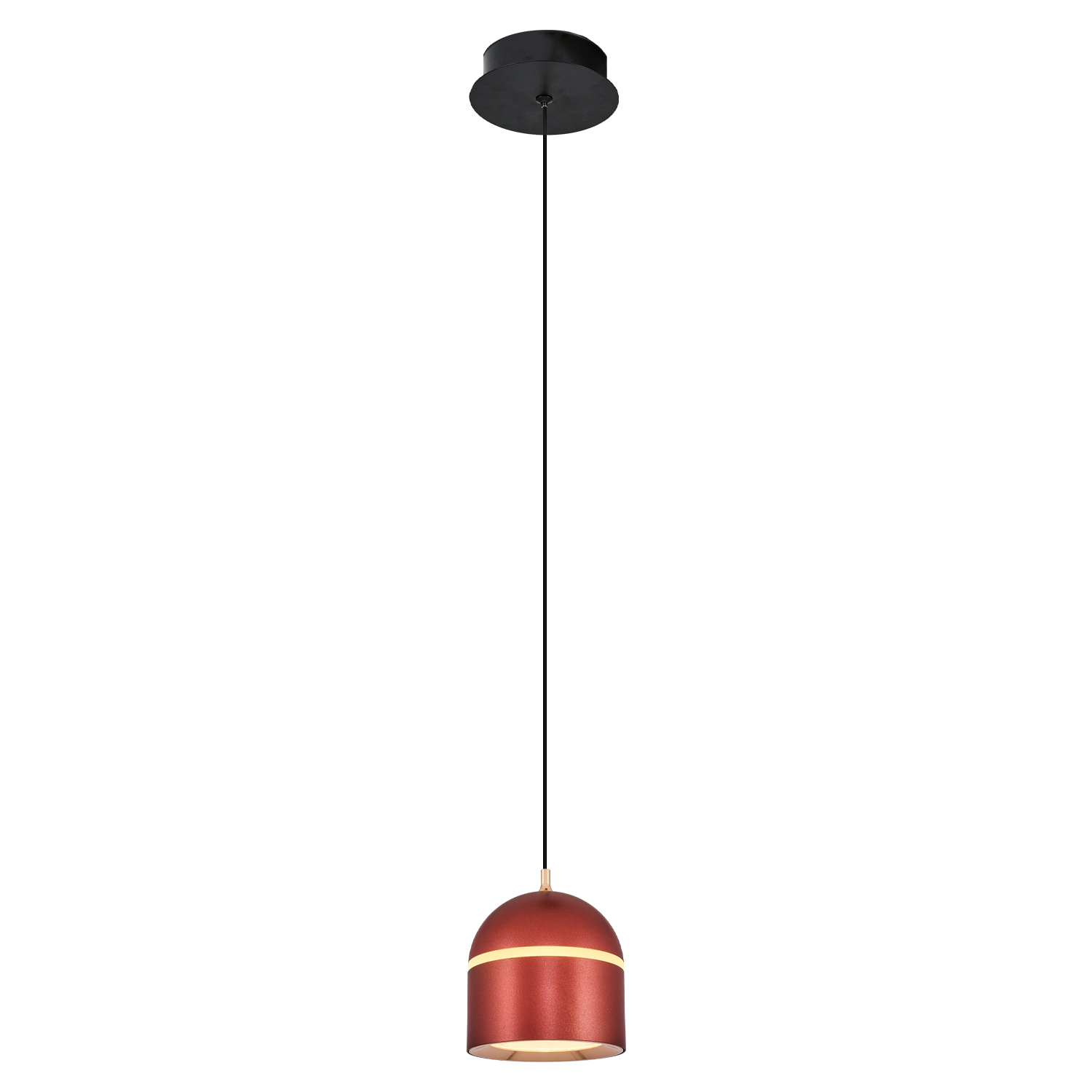 Kahve-Rose gold Akrilik LED Avize 10x120 cm — görsel 5