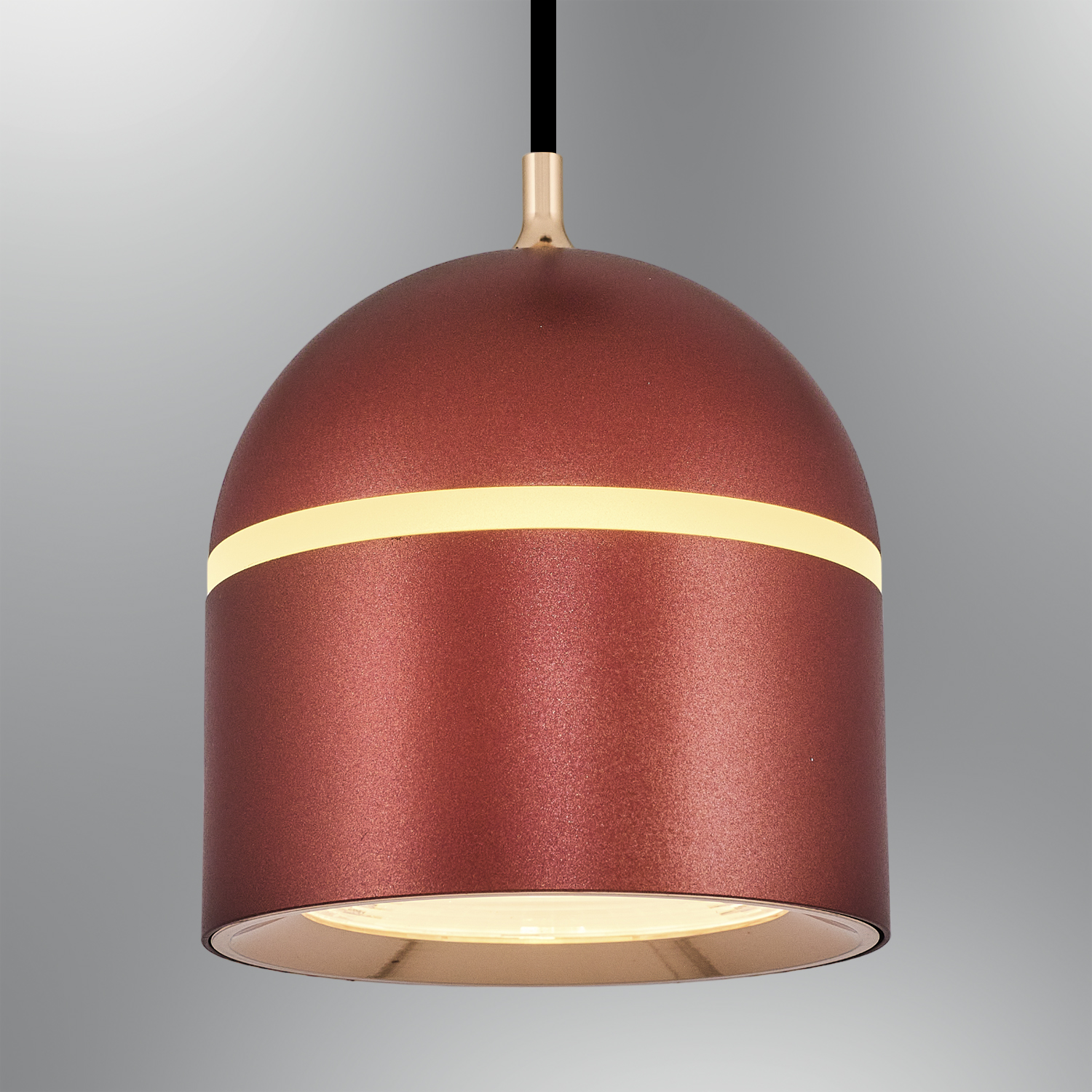 Kahve-Rose gold Akrilik LED Avize 10x120 cm — görsel 6