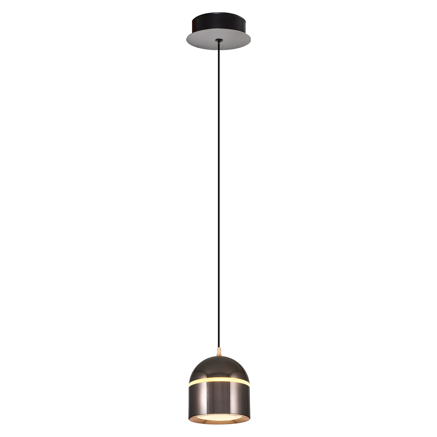 Kahve-Rose gold Akrilik LED Avize 10x120 cm — görsel 8