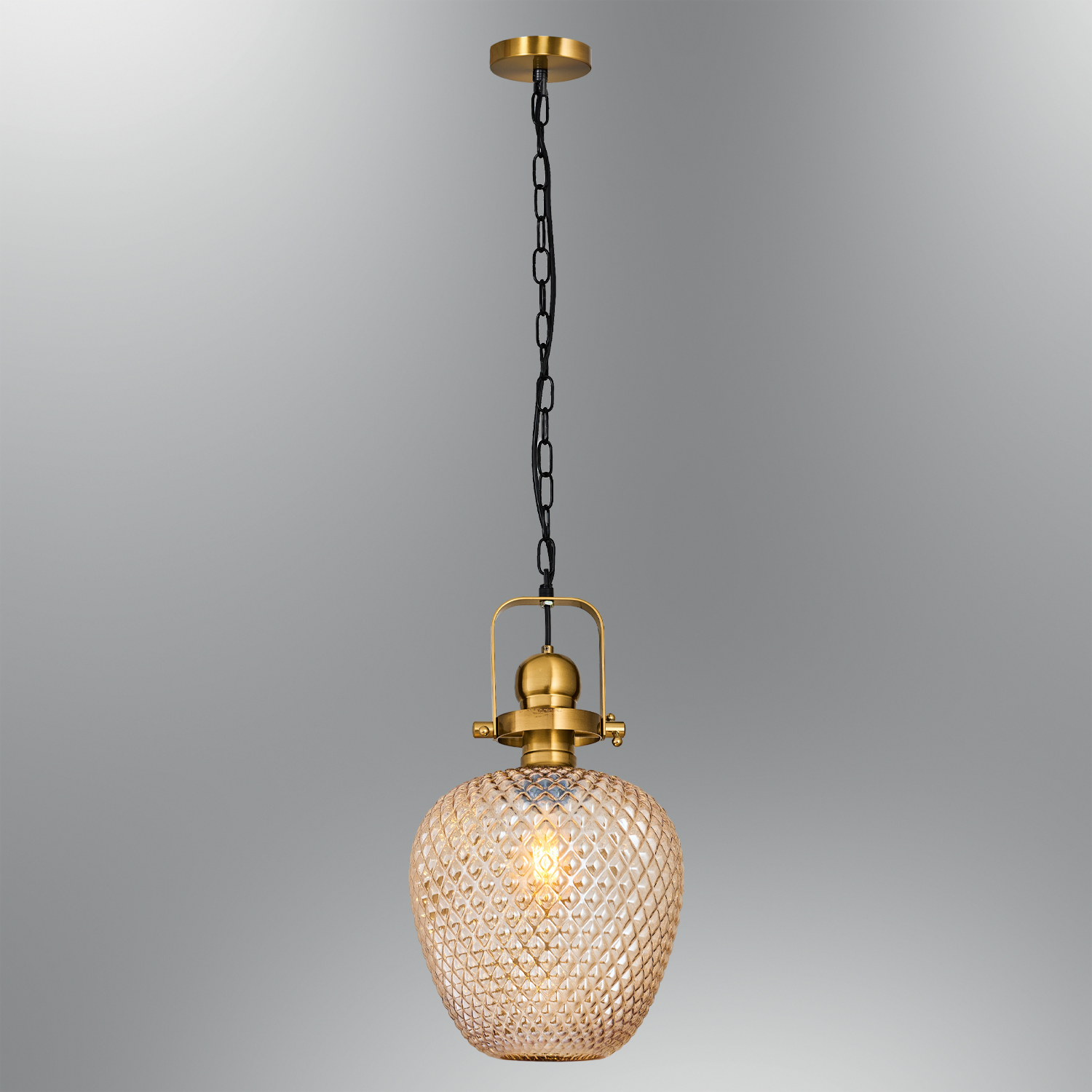 1 Arm Honey Glass Chandelier 45x120 cm 1 Arm Honey Glass Chandelier 45x120 cm