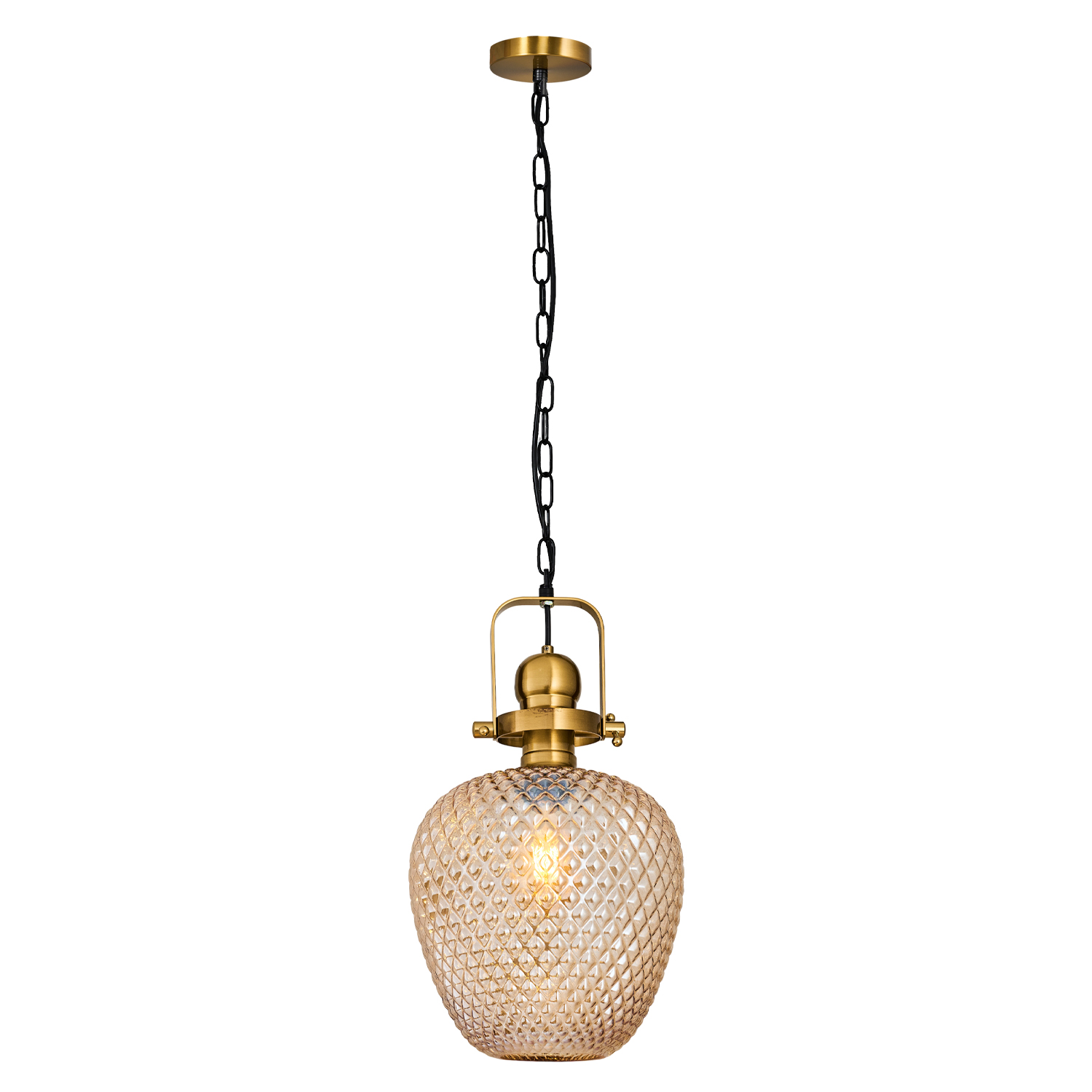 1 Arm Honey Glass Chandelier 45x120 cm 1 Arm Honey Glass Chandelier 45x120 cm