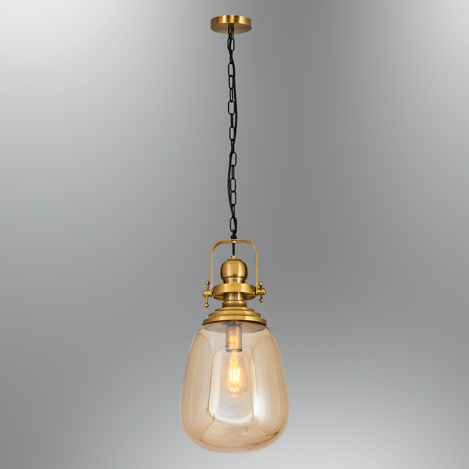 1 Arm Honey Glass Chandelier 50x120 cm 1 Arm Honey Glass Chandelier 50x120 cm