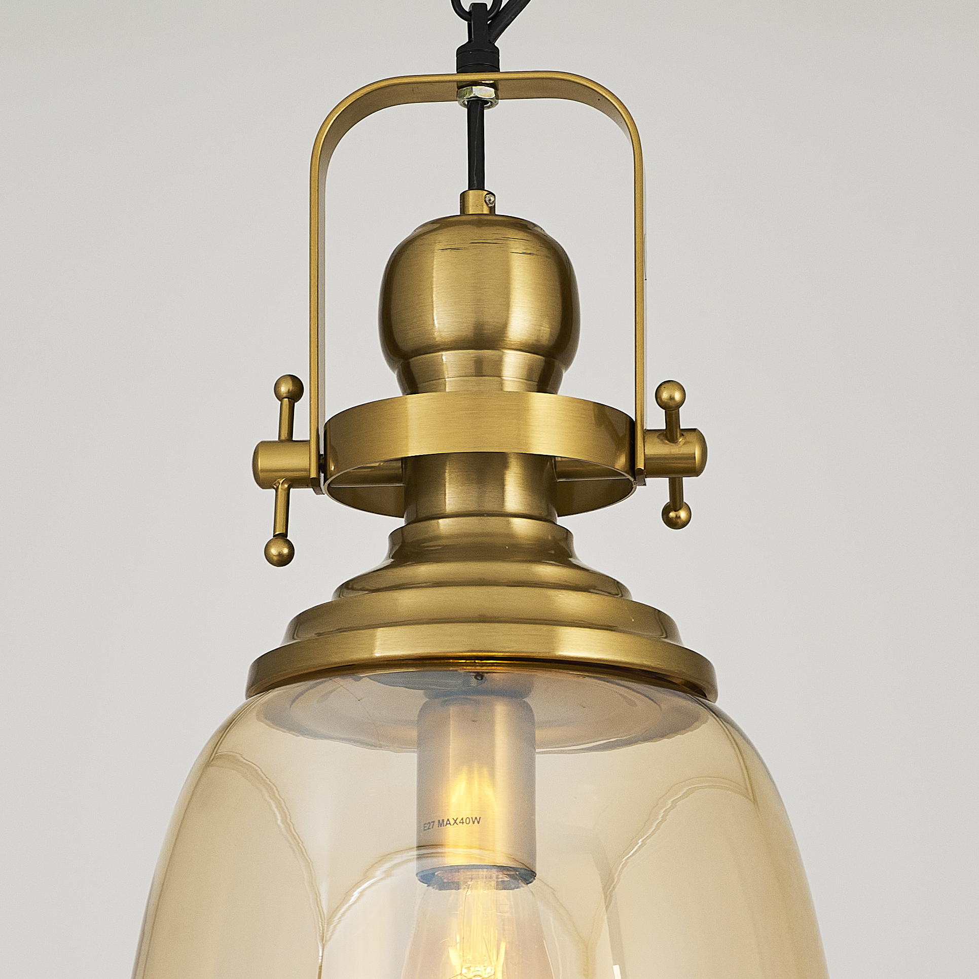 1 Arm Honey Glass Chandelier 50x120 cm 1 Arm Honey Glass Chandelier 50x120 cm